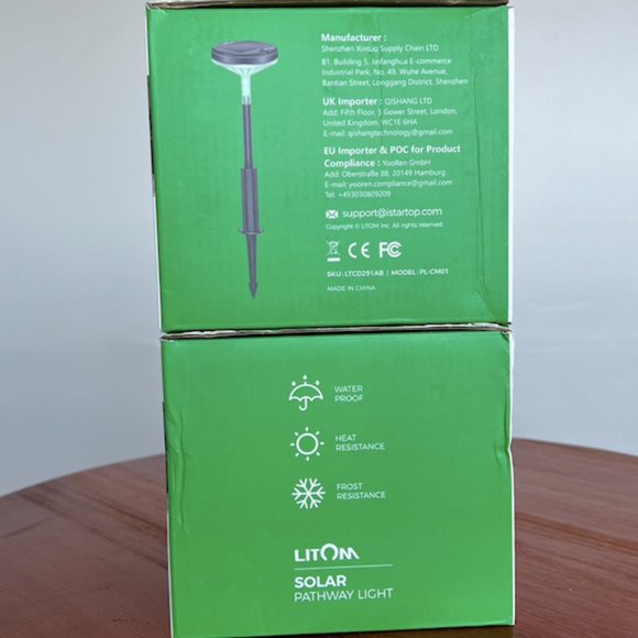 LITOM solar pathway light 4pcs adjustable height BNIB - Picture 6 of 11